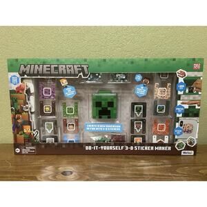 Minecraft Do-It-Yourself 3D Sticker Maker Kit New with Box